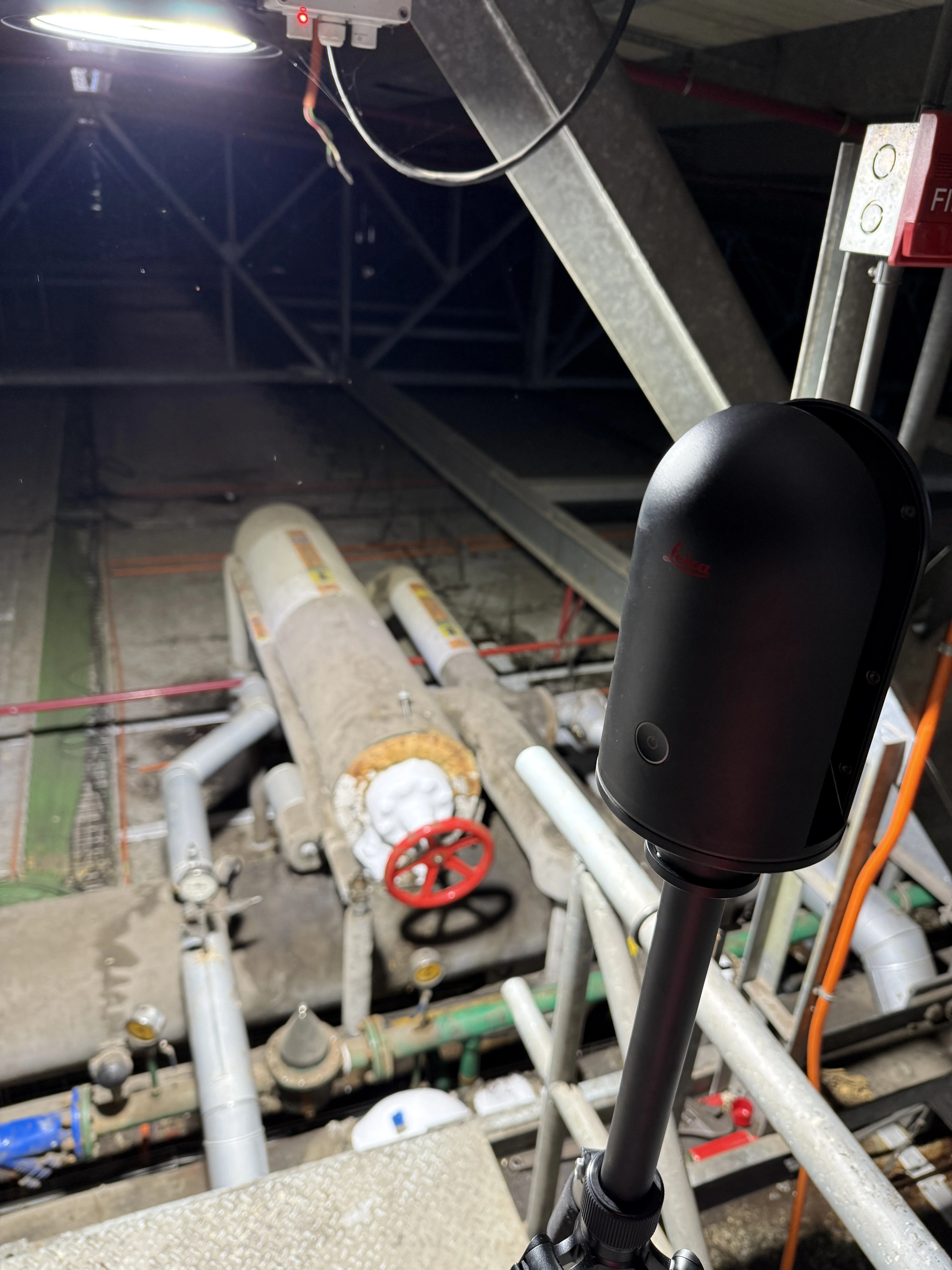 Levantamiento con escáner en edificio