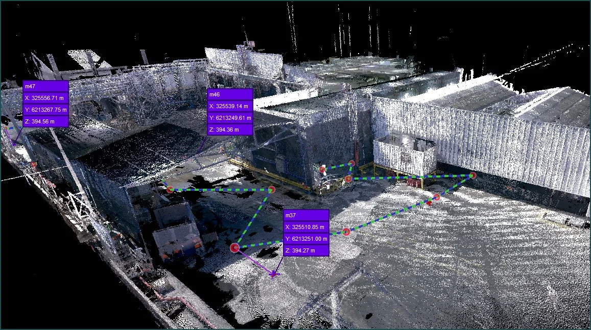 Nube de puntos 3D escáner láser