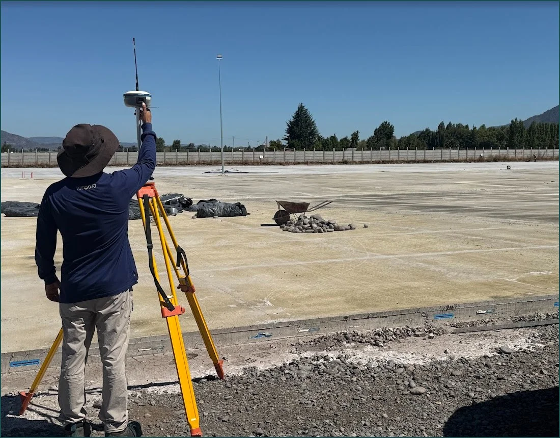 Levantamiento en faena minera