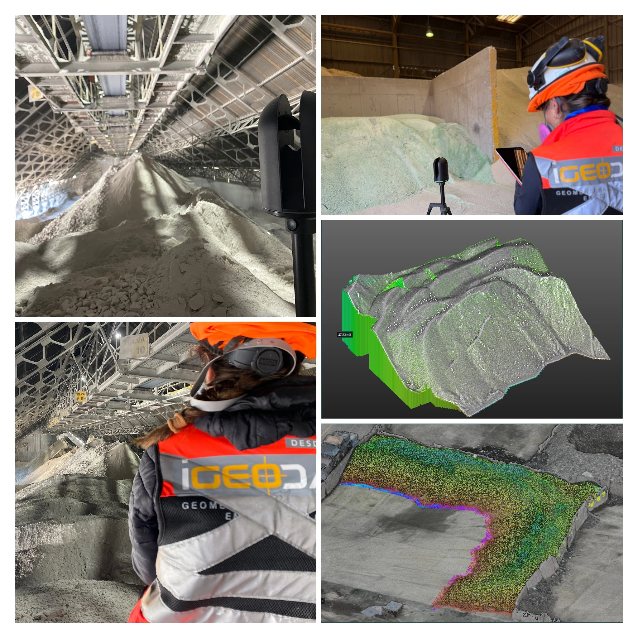 Cubicación de acopio